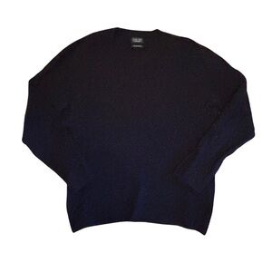 Zara Men's Black Cashmere Crewneck